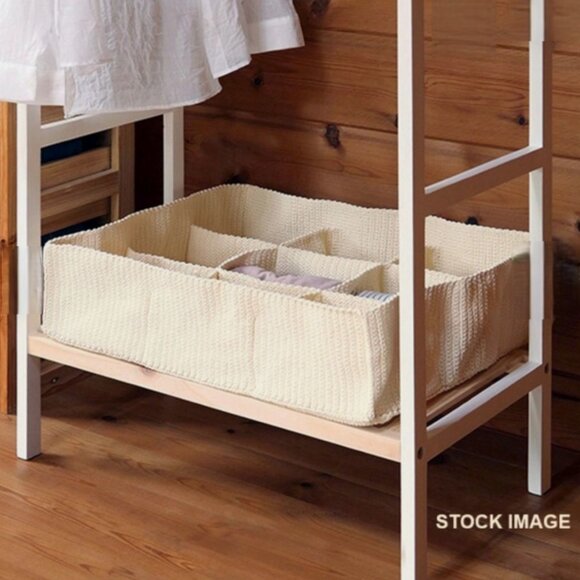 IKEA Komplement Drawer Organizer Ivory Crochet 9-Compartments Storage #0825255B - Picture 5 of 8